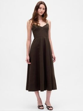 gap brown linen dress Athleta Women's Retreat Linen Dress Woodland Size XXS